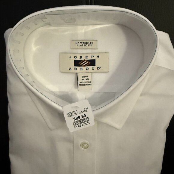 NWT Joseph Abboud dress shirt Mens Wearhouse - Picture 3 of 4
